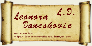 Leonora Danesković vizit kartica